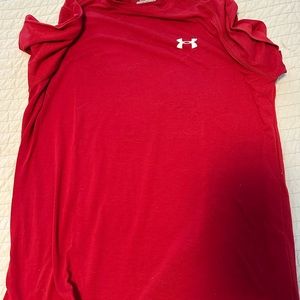 Under armour red medium heat gear
